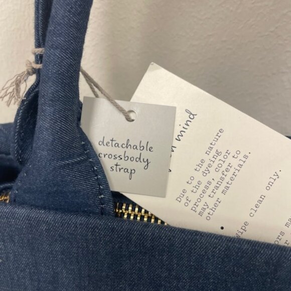 A New Day Denim Woven Handbag/Purse NWT - Picture 4 of 5